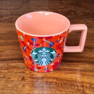STARBUCKS Hibiscus Floral Mug NWOT